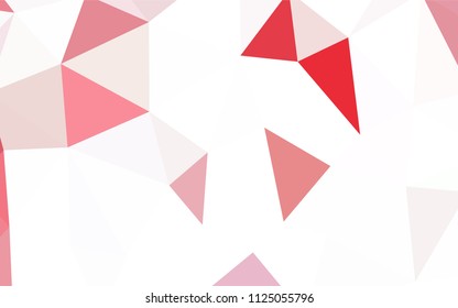 Light BLUE vector gradient triangles template. Shining colorful illustration with triangles. Completely new template for your banner.