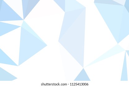 Light BLUE vector gradient triangles pattern. Colorful illustration in abstract style with triangles. New template for your brand book.