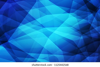 Light BLUE vector gradient triangles pattern. Shining polygonal illustration, which consist of triangles. Textured pattern for your backgrounds.