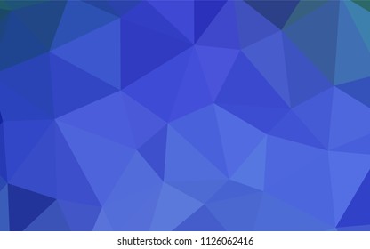 Light BLUE vector gradient triangles pattern. Shining polygonal illustration, which consist of triangles. Best triangular design for your business.