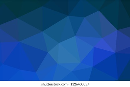 Light BLUE vector gradient triangles texture. Creative geometric illustration in Origami style with gradient. Textured pattern for your backgrounds.