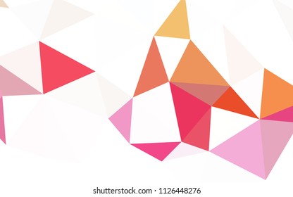 Light BLUE vector gradient triangles template. Glitter abstract illustration with an elegant triangles. Triangular pattern for your design.
