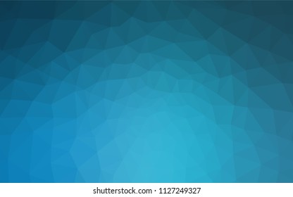 Light BLUE vector gradient triangles pattern. Polygonal abstract illustration with gradient. Triangular pattern for your design.
