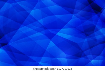 Light BLUE vector gradient triangles template. Triangular geometric sample with gradient.  Best triangular design for your business.