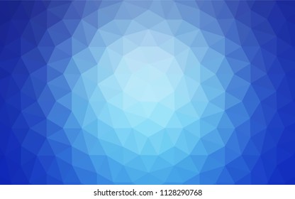 Light BLUE vector gradient triangles texture. Glitter abstract illustration with an elegant triangles. A new texture for your web site.