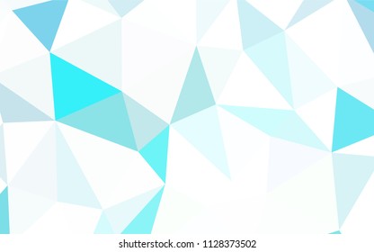 Light BLUE vector gradient triangles template. Modern abstract illustration with triangles. Brand new design for your business.