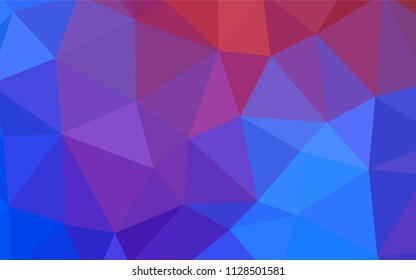 Light BLUE vector gradient triangles pattern. Geometric illustration in Origami style with gradient.  Textured pattern for your backgrounds.