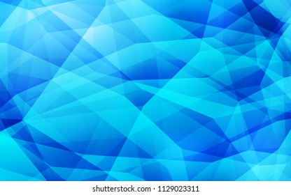 Light BLUE vector gradient triangles pattern. Polygonal abstract illustration with gradient. A new texture for your web site.