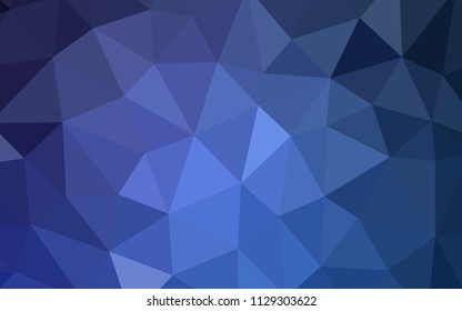 Light BLUE vector gradient triangles pattern. A sample with polygonal shapes. Polygonal design for your web site.