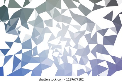 Light BLUE vector gradient triangles template. Colorful illustration in polygonal style with gradient. Pattern for a brand book's backdrop.