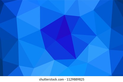 Light BLUE vector gradient triangles template. Modern abstract illustration with triangles. Template for cell phone's backgrounds.