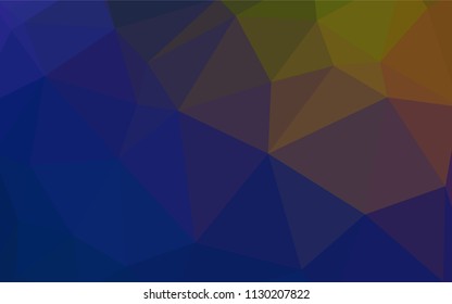 Light BLUE vector gradient triangles texture. Glitter abstract illustration with an elegant triangles. Best triangular design for your business.
