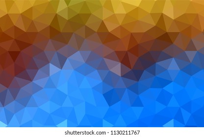 Light BLUE vector gradient triangles texture. Creative illustration in halftone style with triangles. Brand new style for your business design.