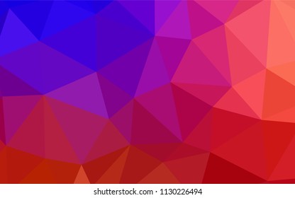 Light BLUE vector gradient triangles pattern. Colorful illustration in polygonal style with gradient. New template for your brand book.