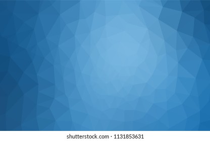 Light BLUE vector gradient triangles texture. Shining polygonal illustration, which consist of triangles. Triangular pattern for your design.