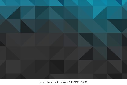 Light BLUE vector gradient triangles pattern. Shining polygonal illustration, which consist of triangles. Pattern for a brand book's backdrop.