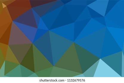 Light BLUE vector gradient triangles texture. Modern abstract illustration with triangles. Brand new design for your business.
