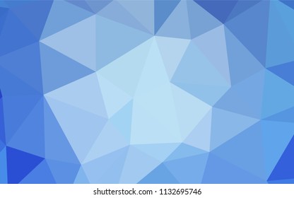 Light BLUE vector gradient triangles texture. Modern abstract illustration with triangles. Brand new design for your business.