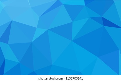 Light BLUE vector gradient triangles texture. Creative geometric illustration in Origami style with gradient. Completely new template for your banner.