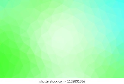 Light BLUE vector gradient triangles template. Modern abstract illustration with triangles. Brand new design for your business.