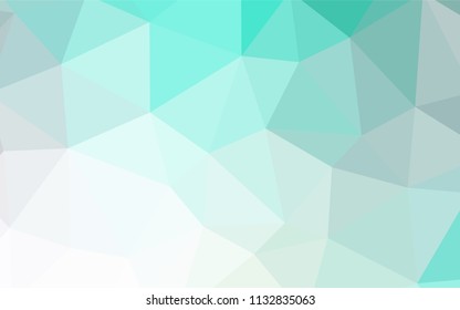 Light BLUE vector gradient triangles texture. Creative geometric illustration in Origami style with gradient. Best triangular design for your business.