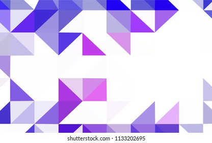Light BLUE vector gradient triangles pattern. Glitter abstract illustration with an elegant triangles. Textured pattern for your backgrounds.