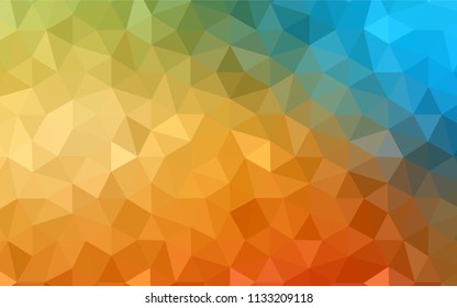 Light BLUE vector gradient triangles texture. Colorful illustration in abstract style with triangles. A new texture for your web site.