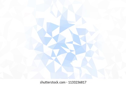 Light BLUE vector gradient triangles texture. Glitter abstract illustration with an elegant triangles. Textured pattern for your backgrounds.