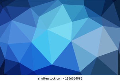 Light BLUE vector gradient triangles texture. Colorful abstract illustration with triangles. A new texture for your web site.