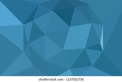Light BLUE vector gradient triangles pattern. Creative illustration in halftone style with triangles. A new texture for your web site.