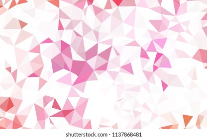 Light BLUE vector gradient triangles template. Modern abstract illustration with triangles. Textured pattern for your backgrounds.