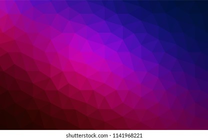 Light BLUE vector gradient triangles pattern. Shining polygonal illustration, which consist of triangles. Polygonal design for your web site.