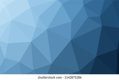 Light BLUE vector gradient triangles texture. A completely new color illustration in a polygonal style. Completely new template for your banner.