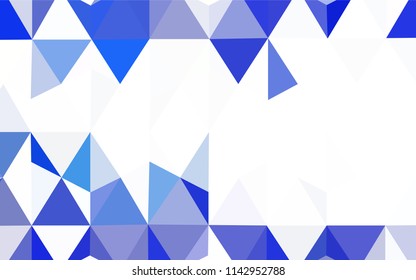 Light BLUE vector gradient triangles pattern. Colorful illustration in polygonal style with gradient. New template for your brand book.