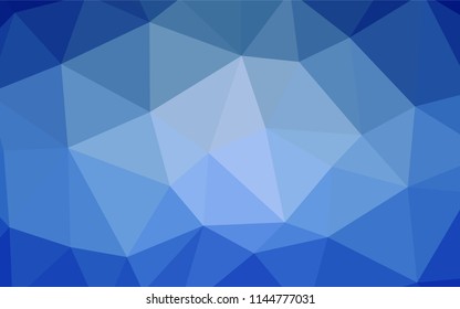 Light BLUE vector gradient triangles template. Colorful illustration in polygonal style with gradient. Brand new design for your business.