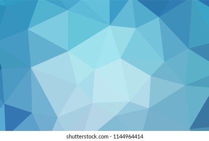 Light BLUE vector gradient triangles pattern. Colorful abstract illustration with triangles. Triangular pattern for your design.