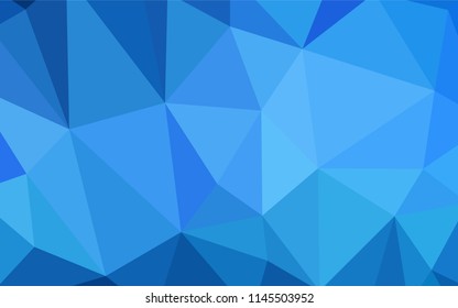 Light BLUE vector gradient triangles texture. Colorful illustration in abstract style with triangles. Pattern for a brand book's backdrop.