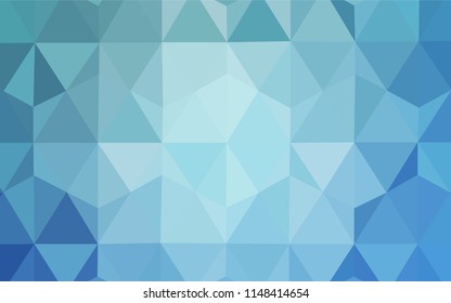 Light BLUE vector gradient triangles texture. Colorful abstract illustration with triangles. Textured pattern for your backgrounds.