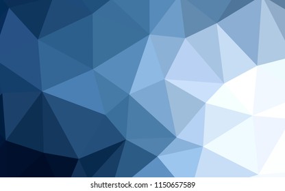 Light BLUE vector gradient triangles texture. Colorful illustration in abstract style with triangles. New template for your brand book.