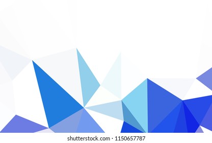 Light Blue, vector gradient triangles pattern. Colorful illustration in polygonal style with gradient. Brand new design for your business.