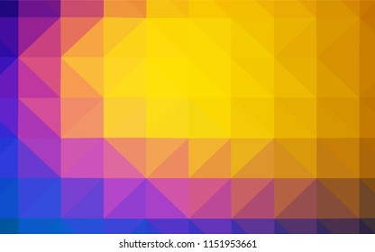 Light BLUE vector gradient triangles texture. Geometric illustration in Origami style with gradient.  Best triangular design for your business.
