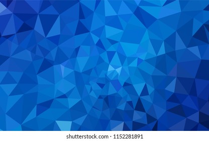 Light BLUE vector gradient triangles texture. Colorful abstract illustration with triangles. Polygonal design for your web site.