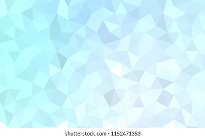 Light BLUE vector gradient triangles texture. Colorful illustration in polygonal style with gradient. Triangular pattern for your design.