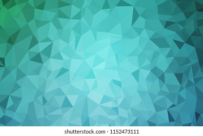 Light BLUE vector gradient triangles pattern. Geometric illustration in Origami style with gradient.  Best triangular design for your business.