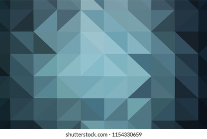 Light BLUE vector gradient triangles template. Colorful abstract illustration with triangles. Brand new style for your business design.