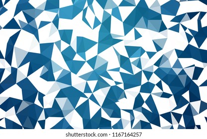 Light BLUE vector gradient triangles texture. Colorful illustration in polygonal style with gradient. A new texture for your web site.