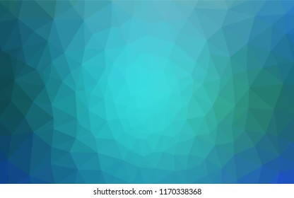 Light BLUE vector gradient triangles template. Colorful abstract illustration with triangles. Completely new template for your banner.