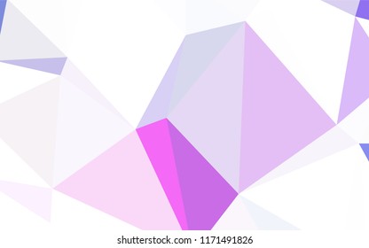 Light BLUE vector gradient triangles texture. Creative illustration in halftone style with triangles. A new texture for your web site.