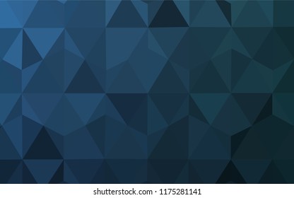 Light BLUE vector gradient triangles template. Shining colorful illustration with triangles. New template for your brand book.