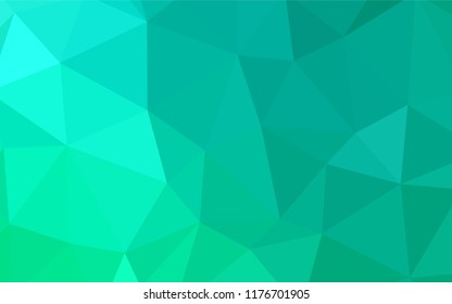Light BLUE vector gradient triangles texture. Triangular geometric sample with gradient.  Triangular pattern for your design.